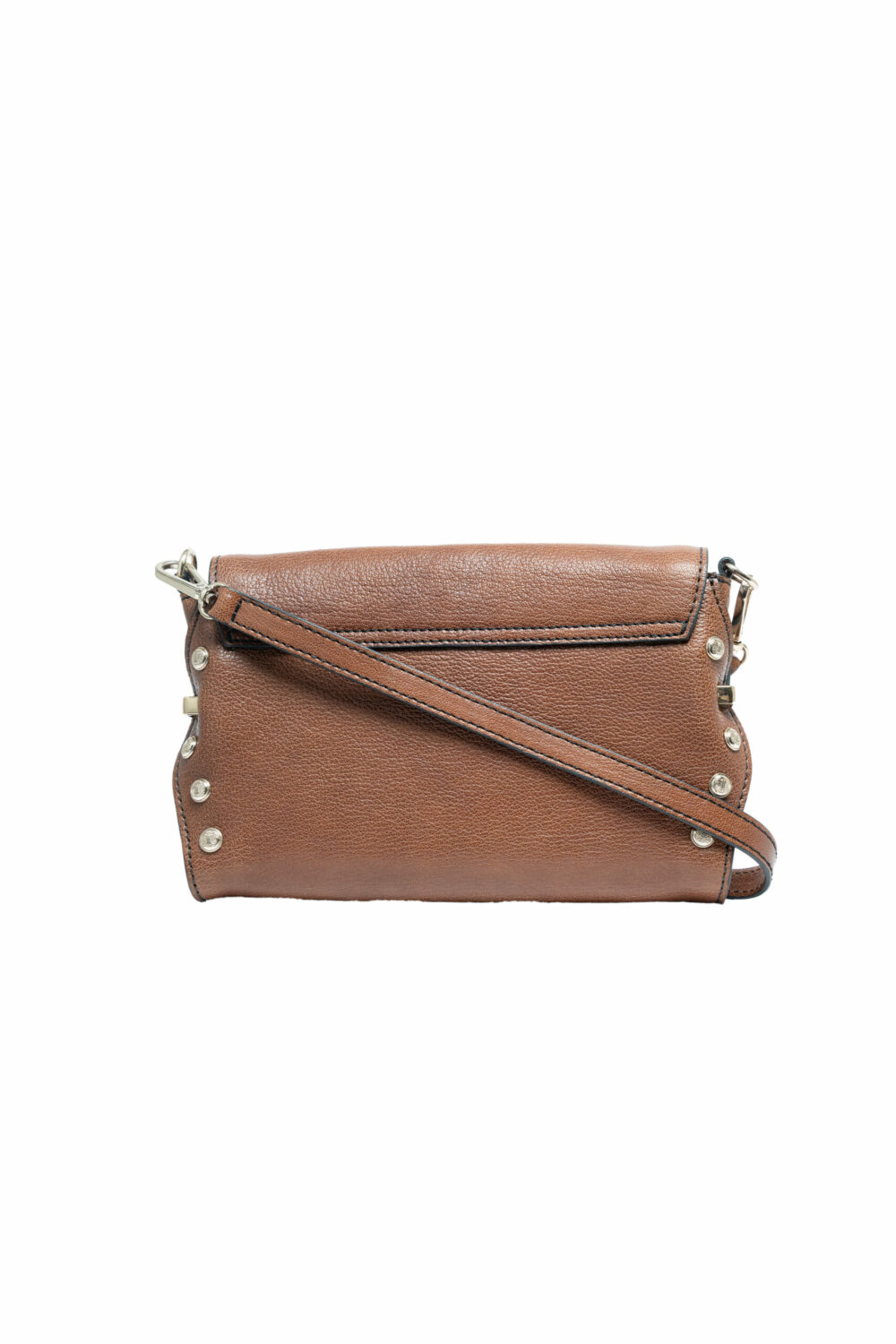 Stud Edge Brown Acrossbody Bag - Image 2