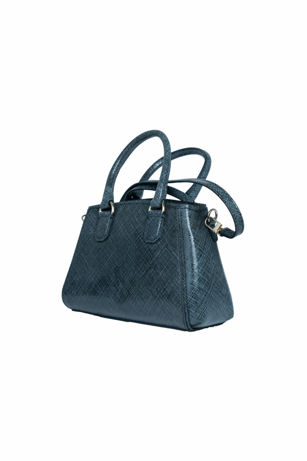 Black Textured Across Body Bag - Image 2