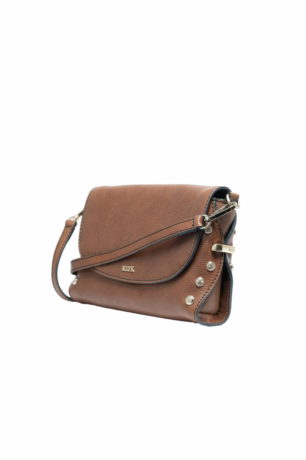 Stud Edge Brown Acrossbody Bag - Image 3