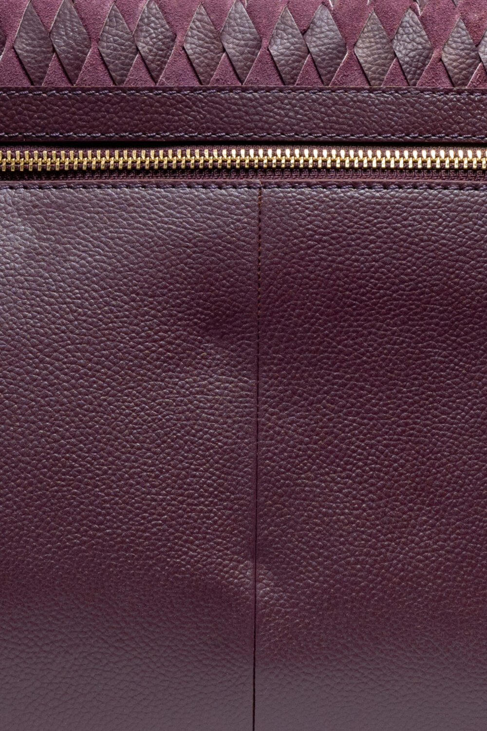Maroon Shoulder Bag with Double Lock - Image 4