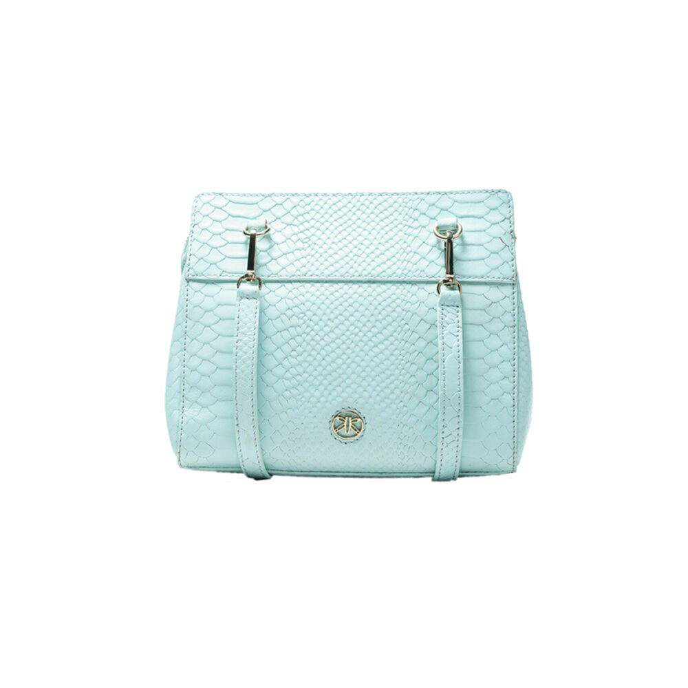Blue Sling Bag with Butterfly Logo