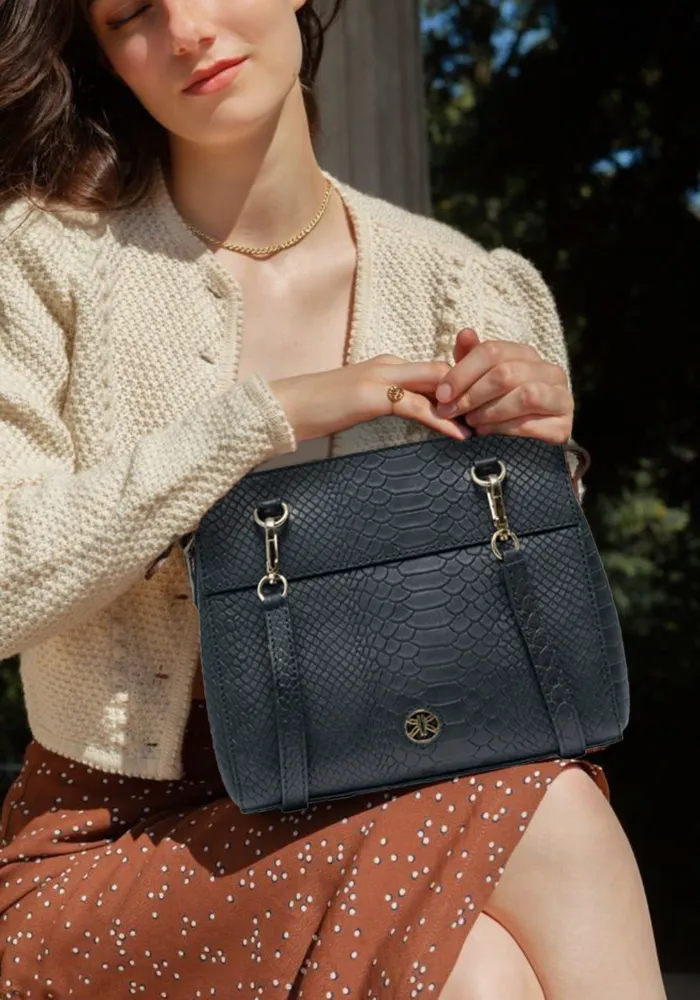 Black Sling Bag with Butterfly Logo