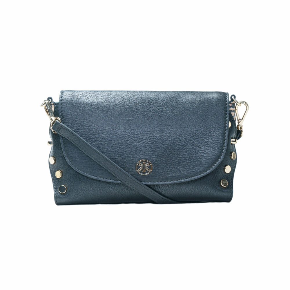 Black Genuine Leather Acrossbody Bag