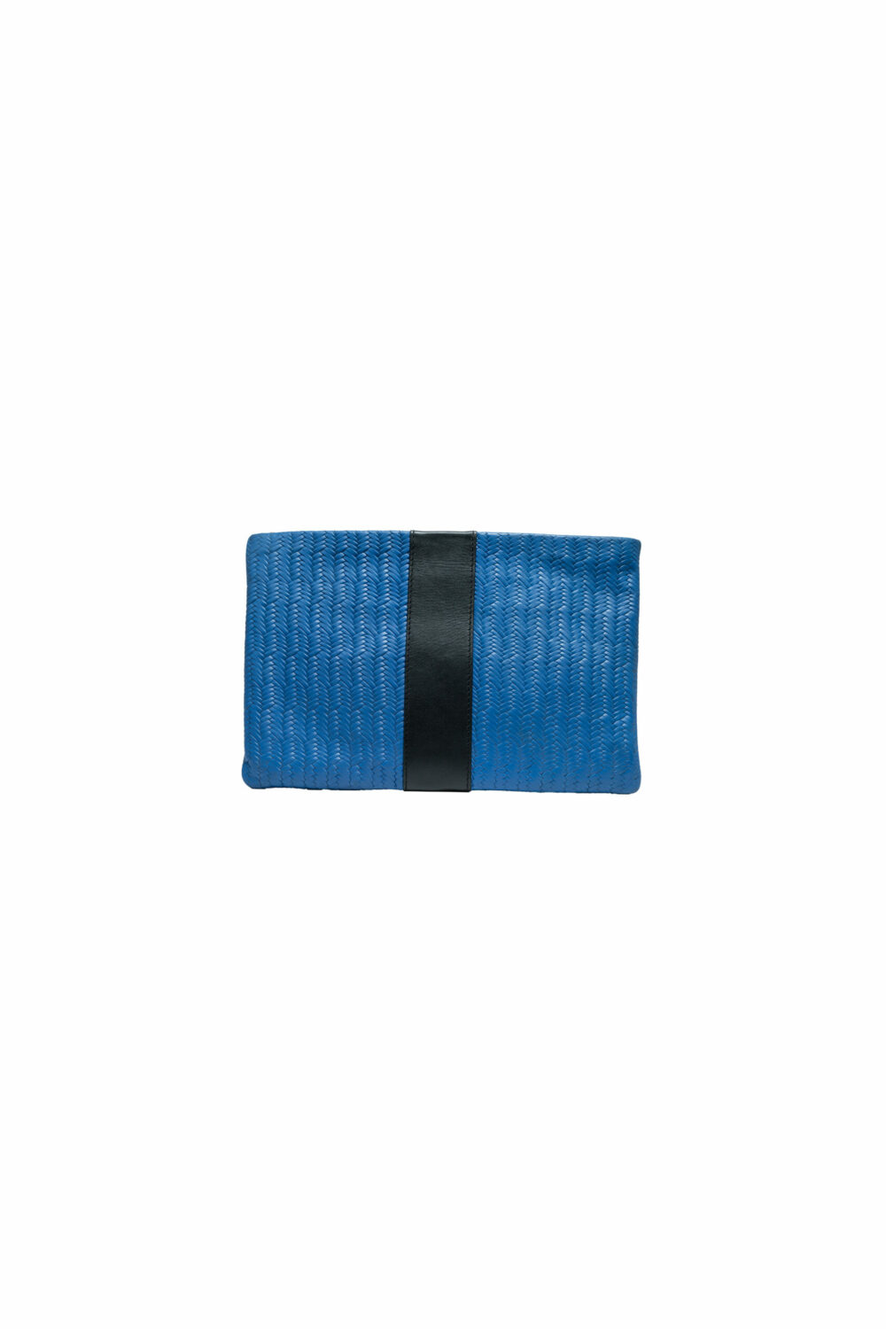 Blue Orchid and Black Canonbury Clutch Bag - Image 3