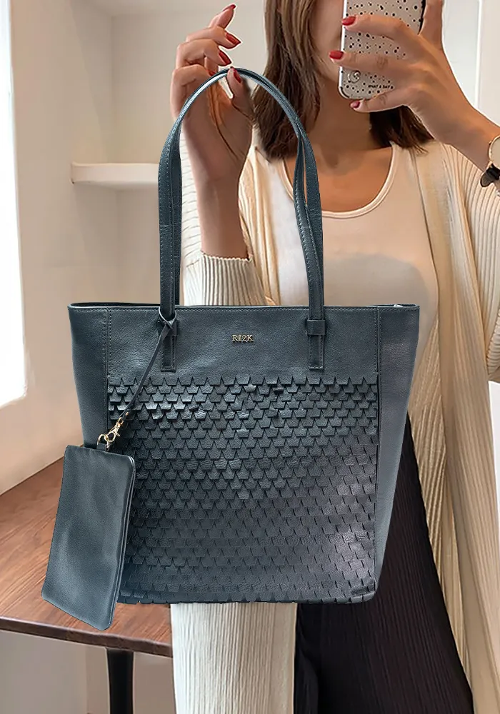 Black Evelyn Tote Bag