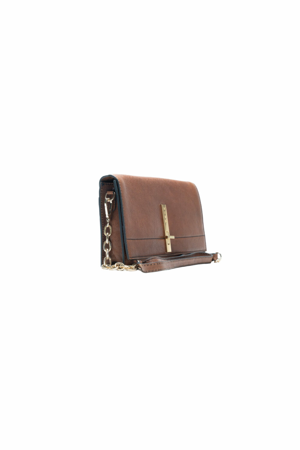 Brown Acrossbody Saddle Bag - Image 4