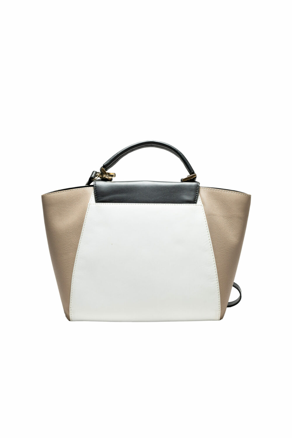 Black Beige White Isabella Shoulder Bag - Image 2