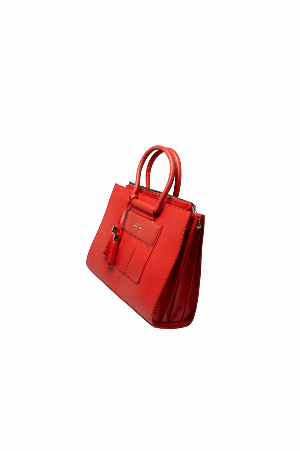 Red Structured Tote Bag - Image 4