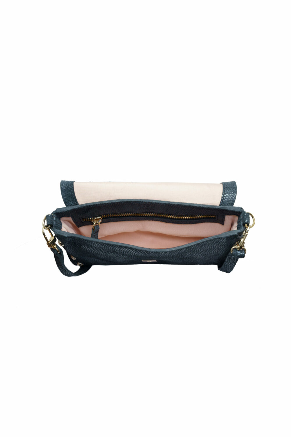 Black Genuine Leather Acrossbody Bag - Image 4