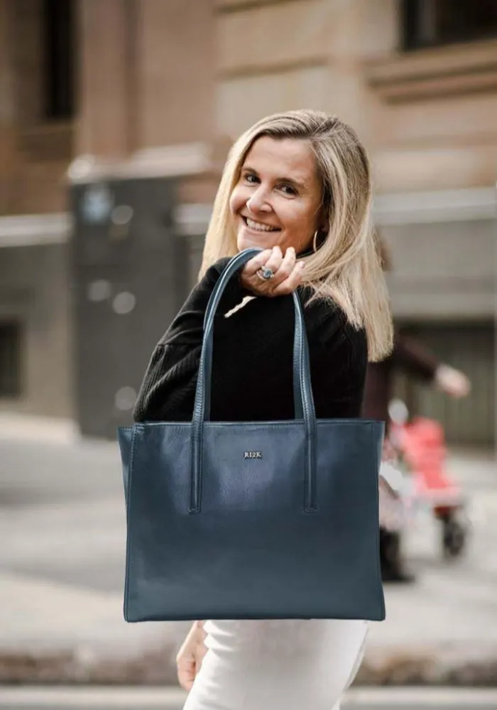 Black Medeline Tote Bag