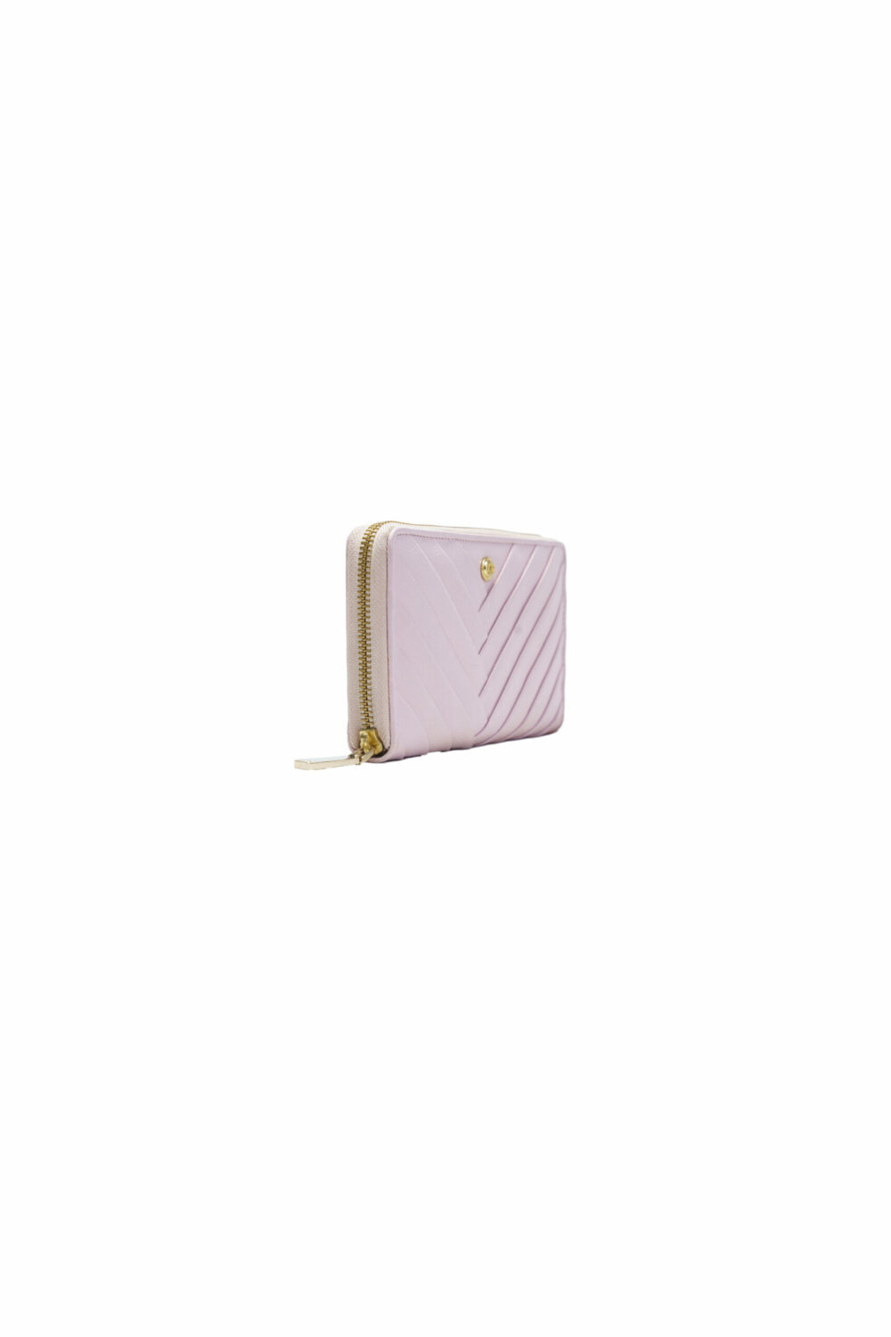 Pink Pleated Zip Around Purse - Image 5