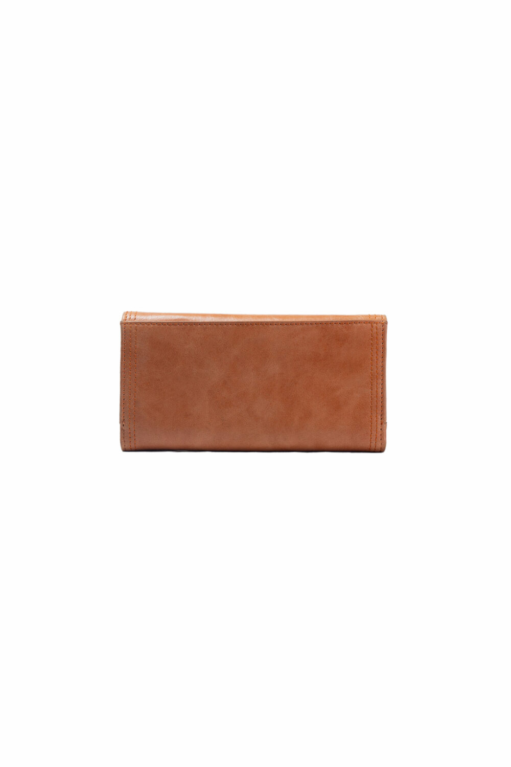 Tan Flap Purse With Twist Lock - Image 2