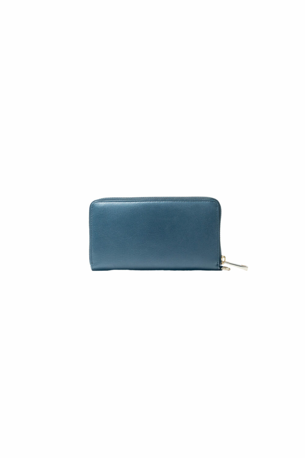 Navy Blue Leather Wristlet Zip Around Purse - Image 2