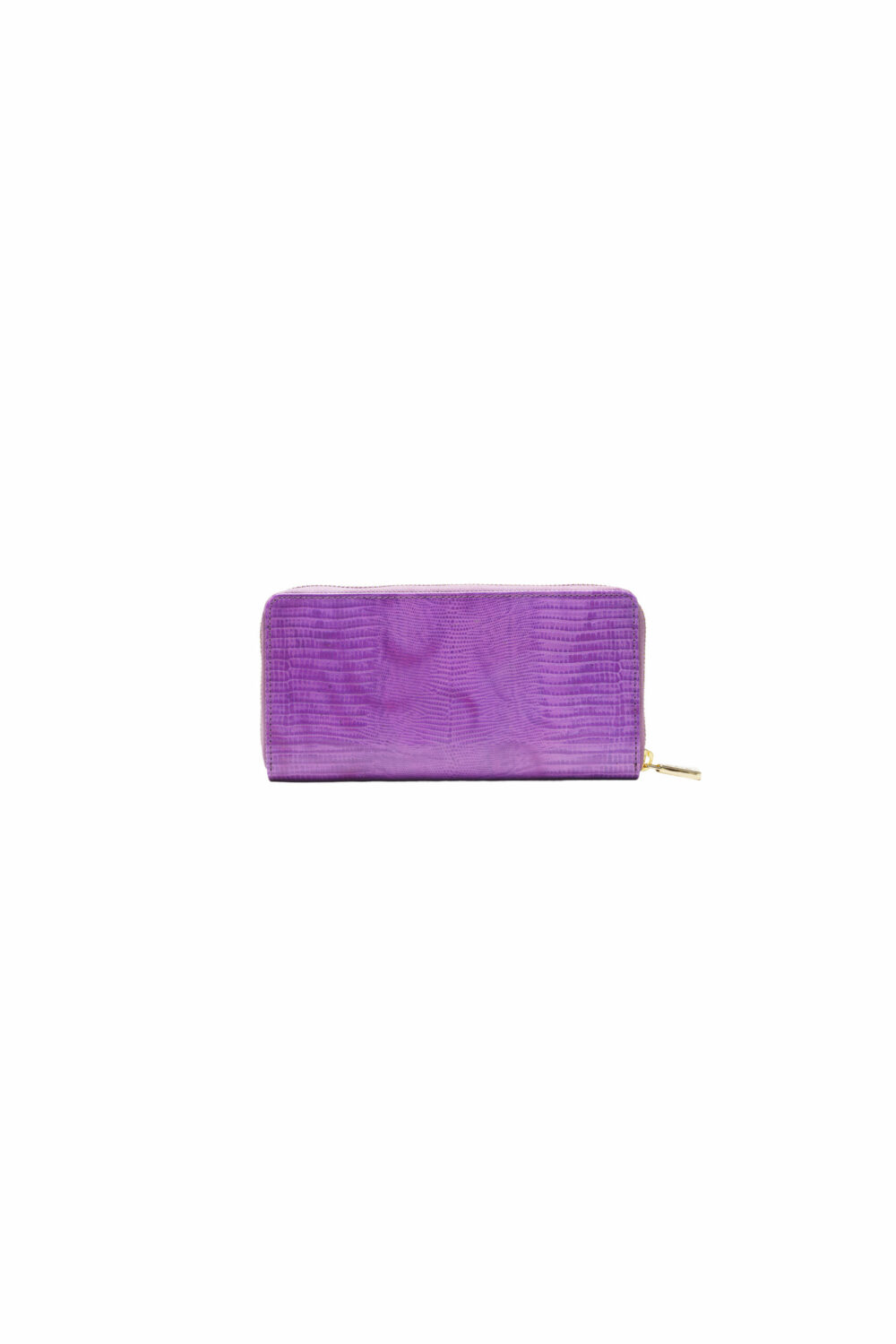 Purple Italian Leather Zip Around Purse - Image 2