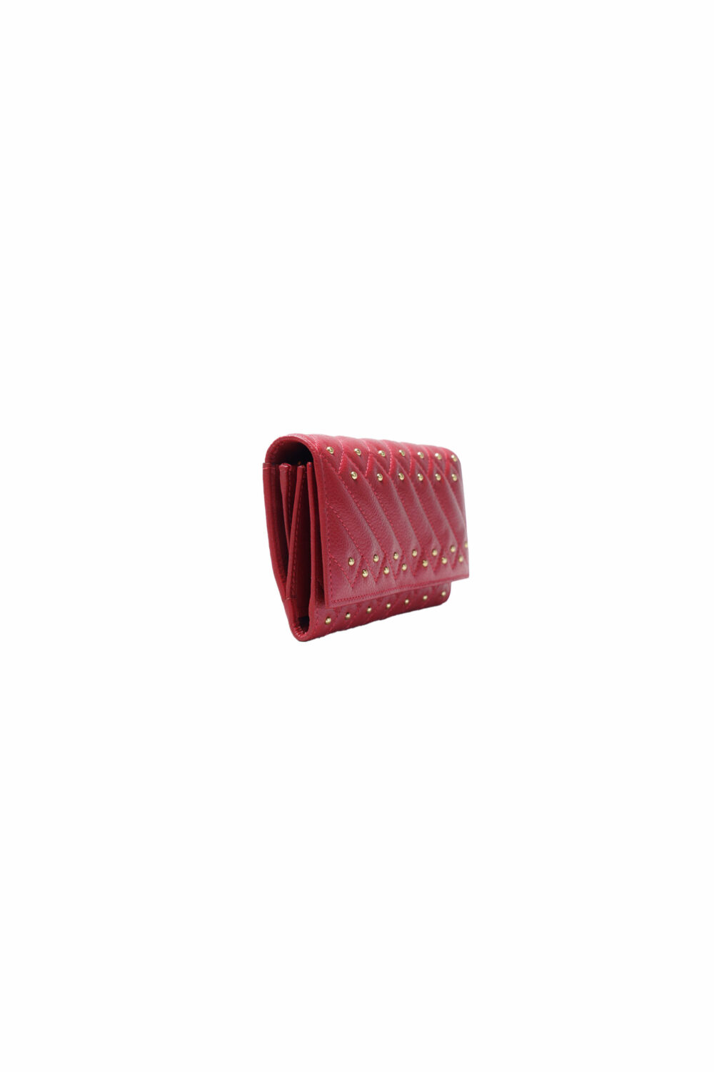 Quilted Red Flap Purse - Image 3
