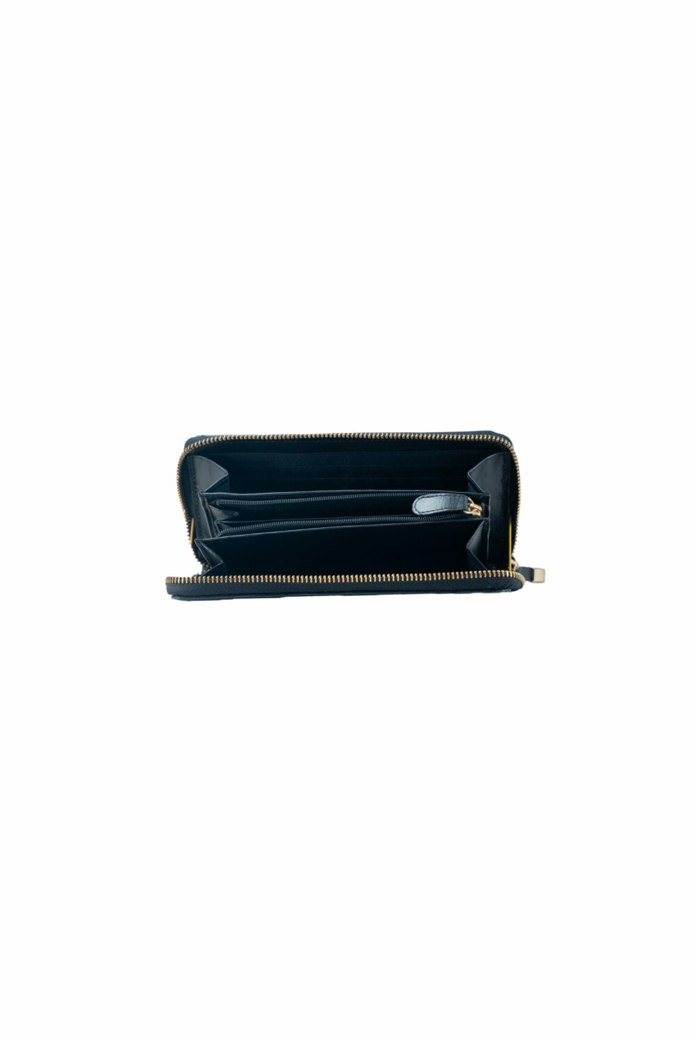 Black Lazer Cut Hair On Zip Around Purse - Image 3