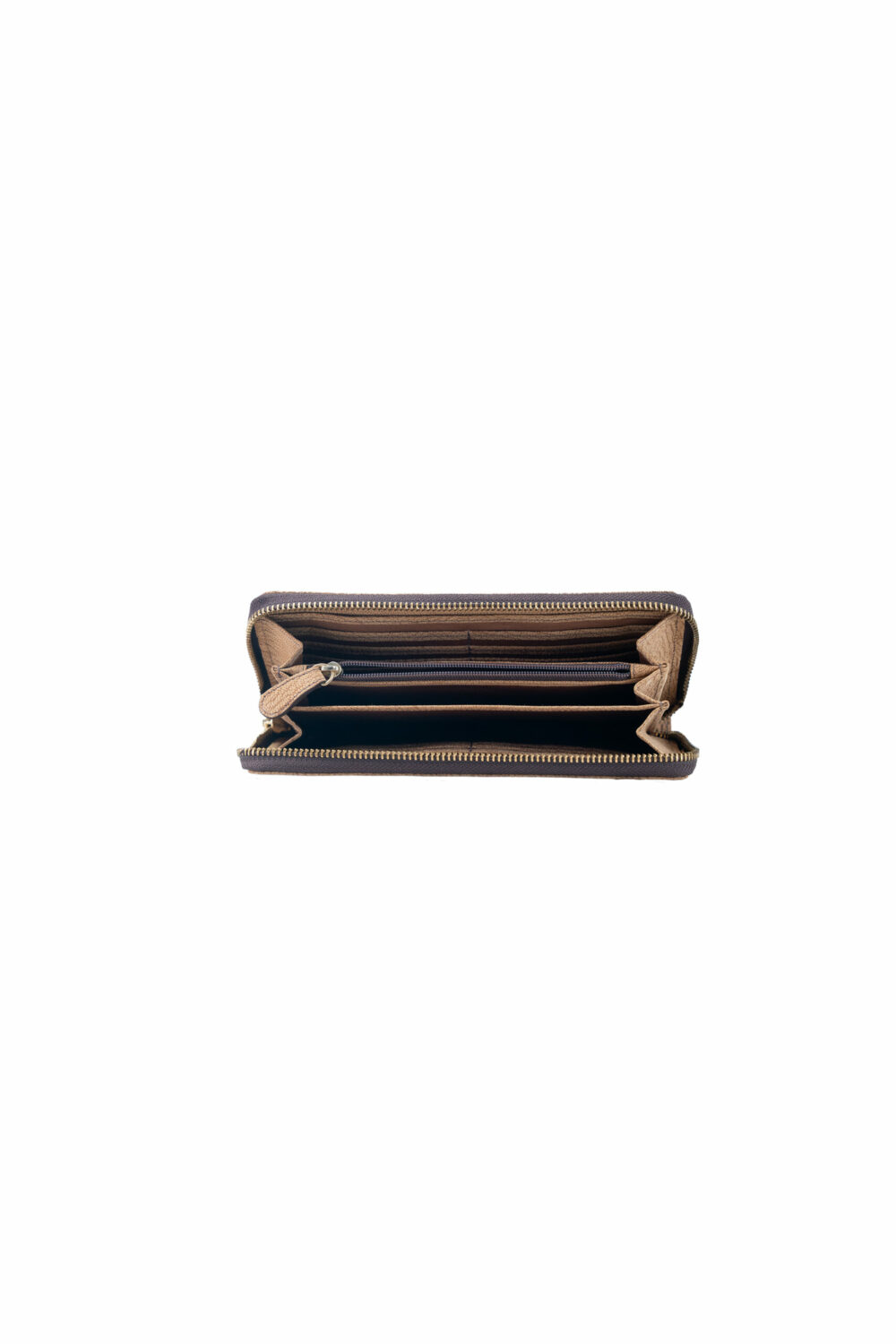 Light Tan Leather Zip Purse - Image 4