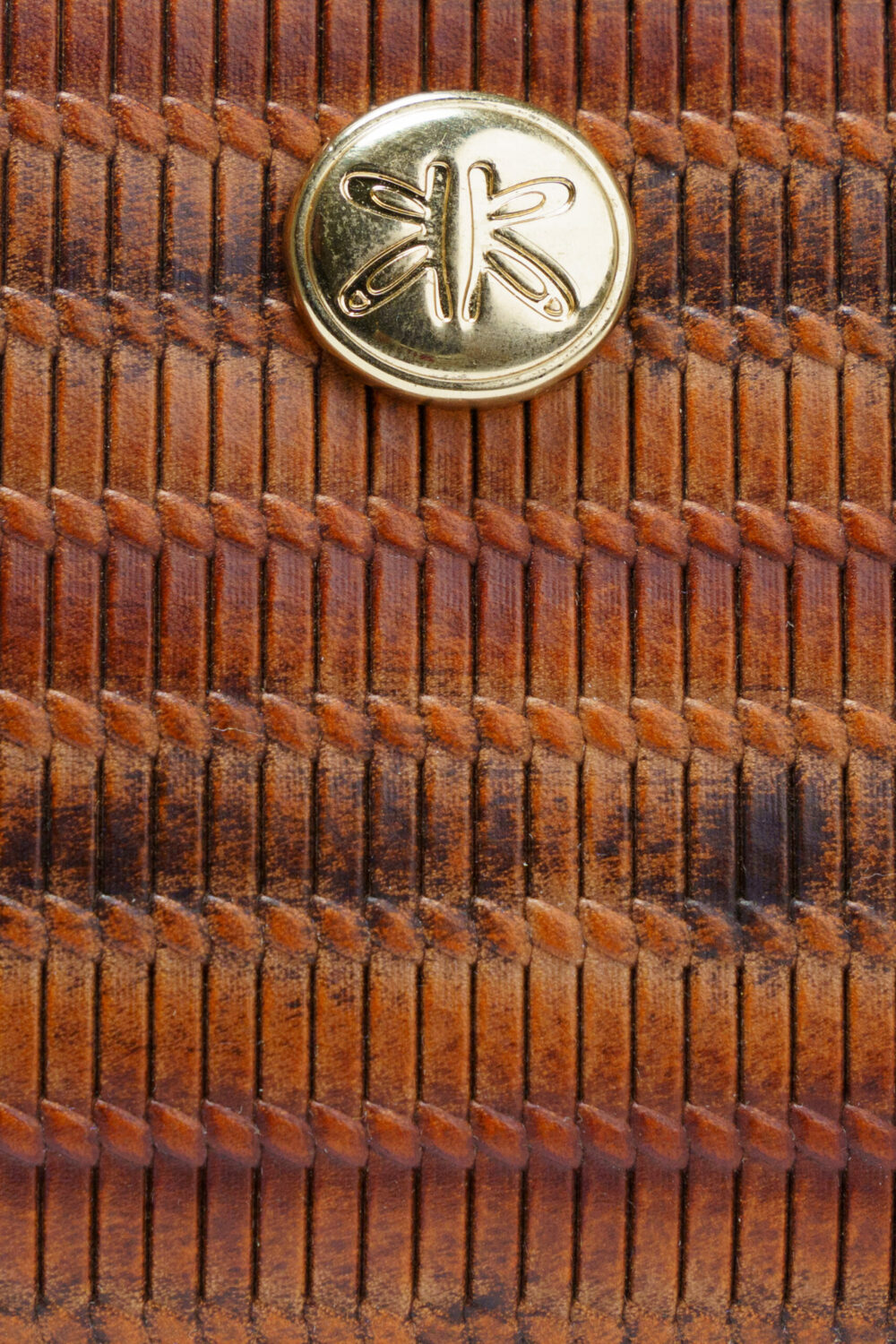 Tan Multicolour Leather Zip Around Purse - Image 4