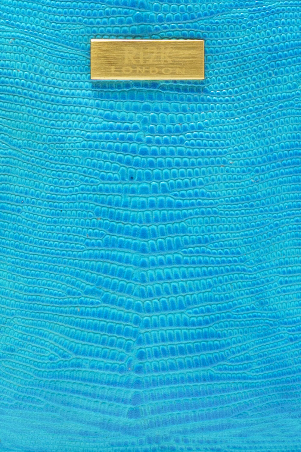 Blue Italian Leather Zip Around Purse - Image 4