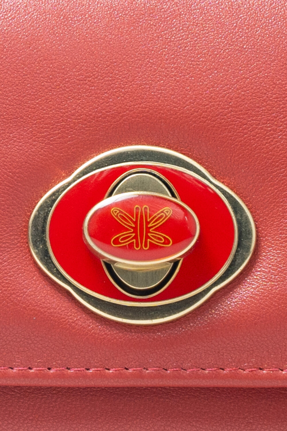 Tomato Red Flap Purse - Image 5