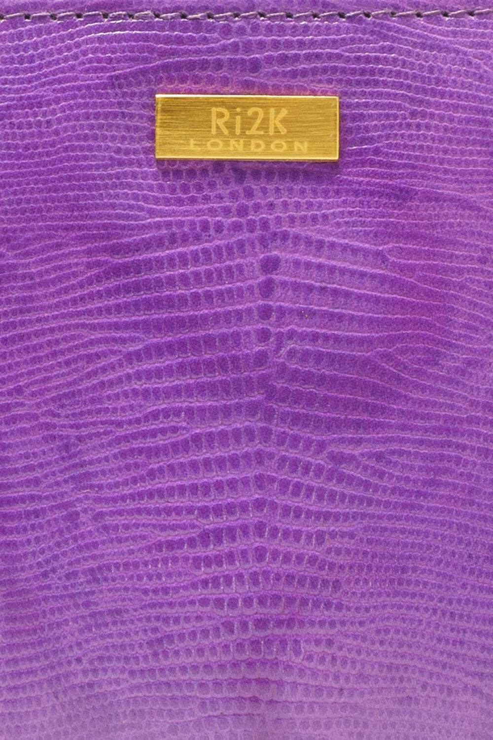 Purple Italian Leather Zip Around Purse - Image 5