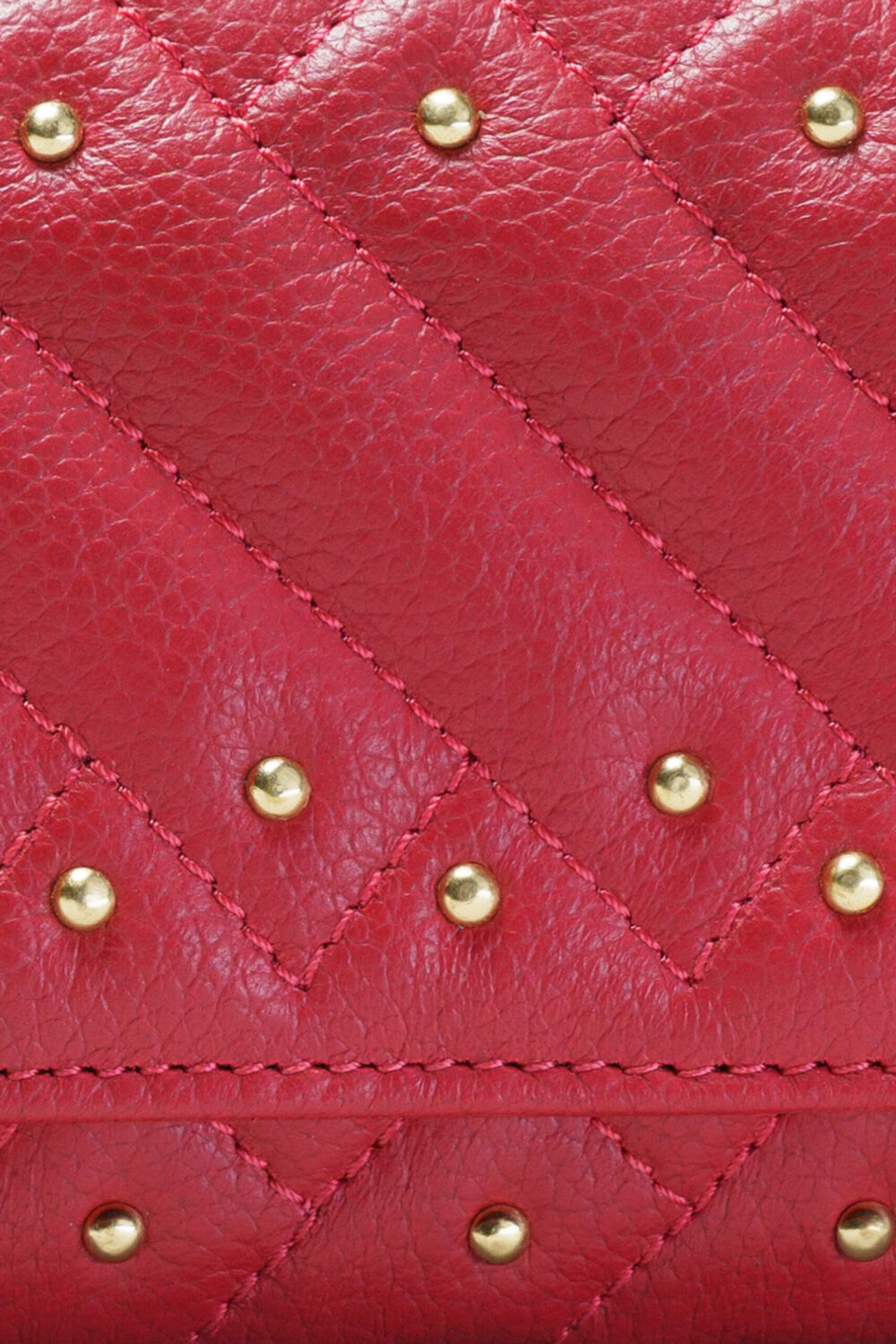 Quilted Red Flap Purse - Image 5