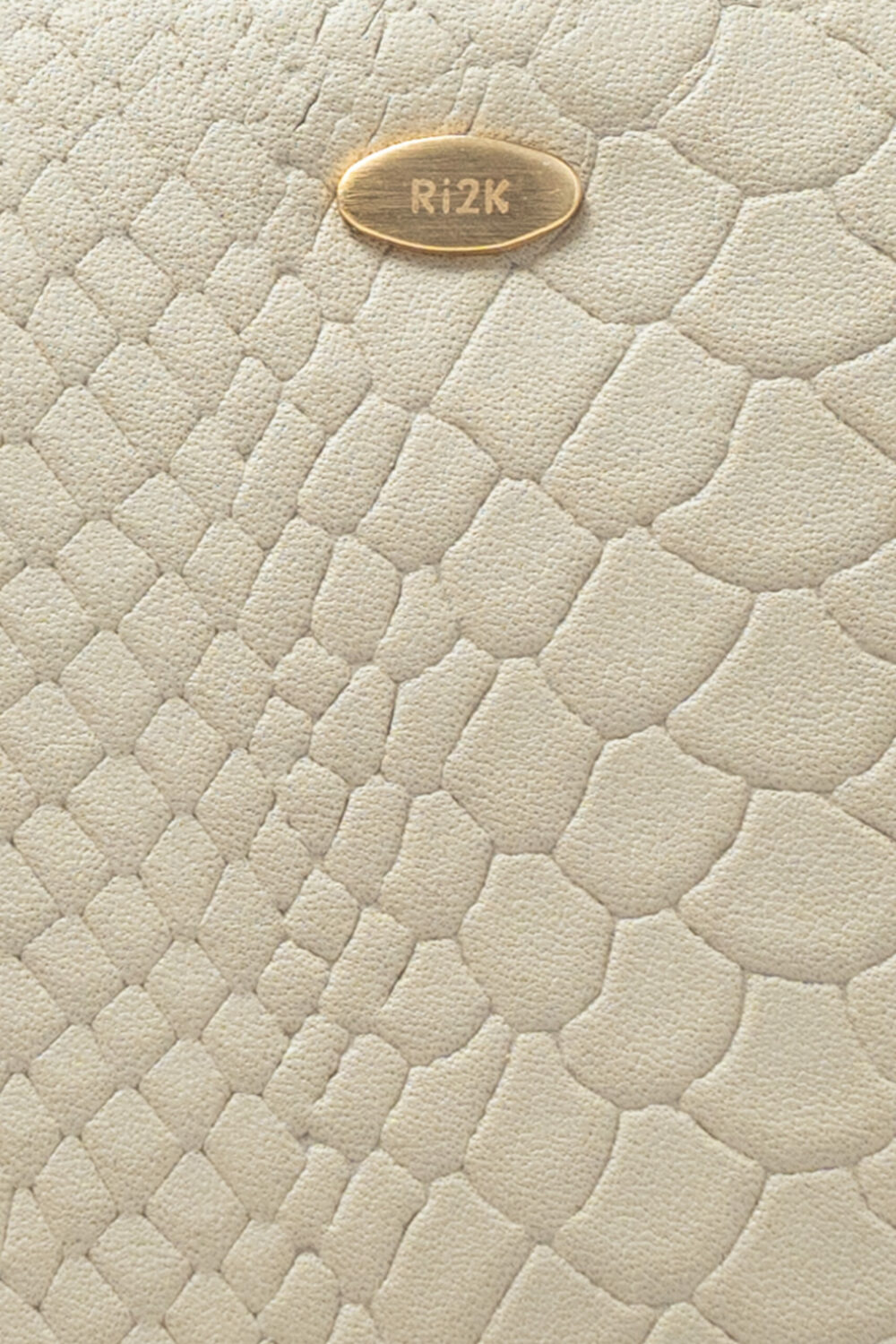 Italian Zip Around Cream Purse - Image 5