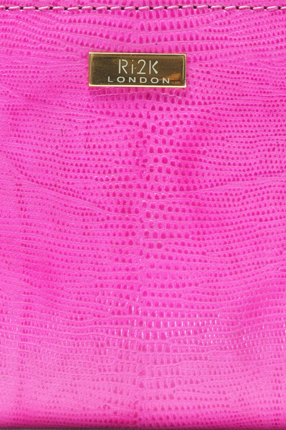 Pink Italian Leather Zip Around Purse - Image 5