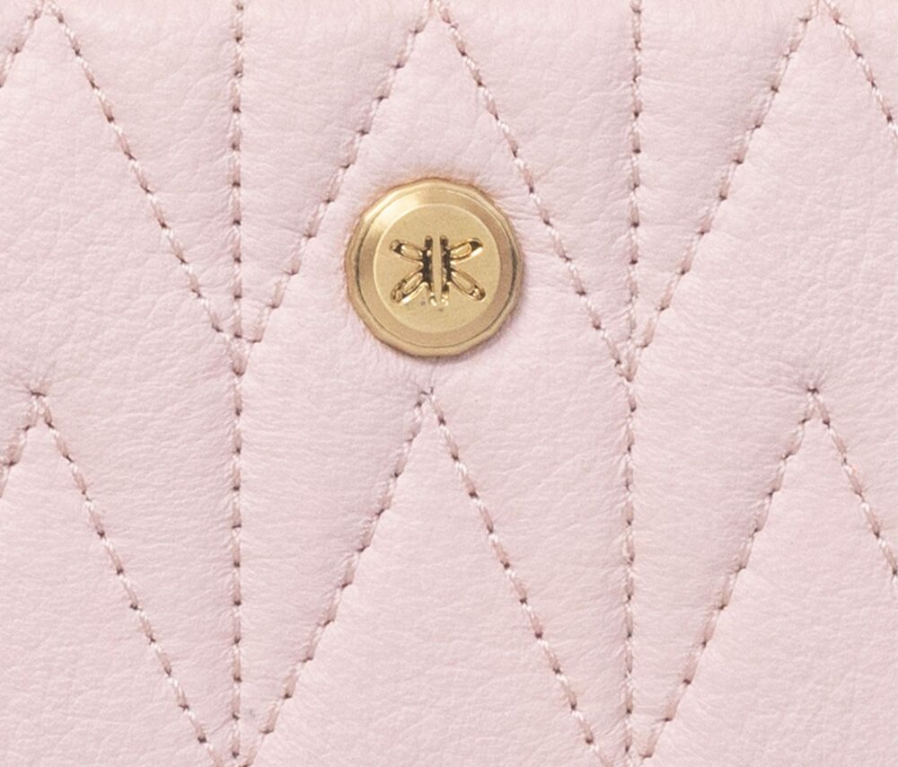 Pink Quilted Zip Around Purse - Image 5