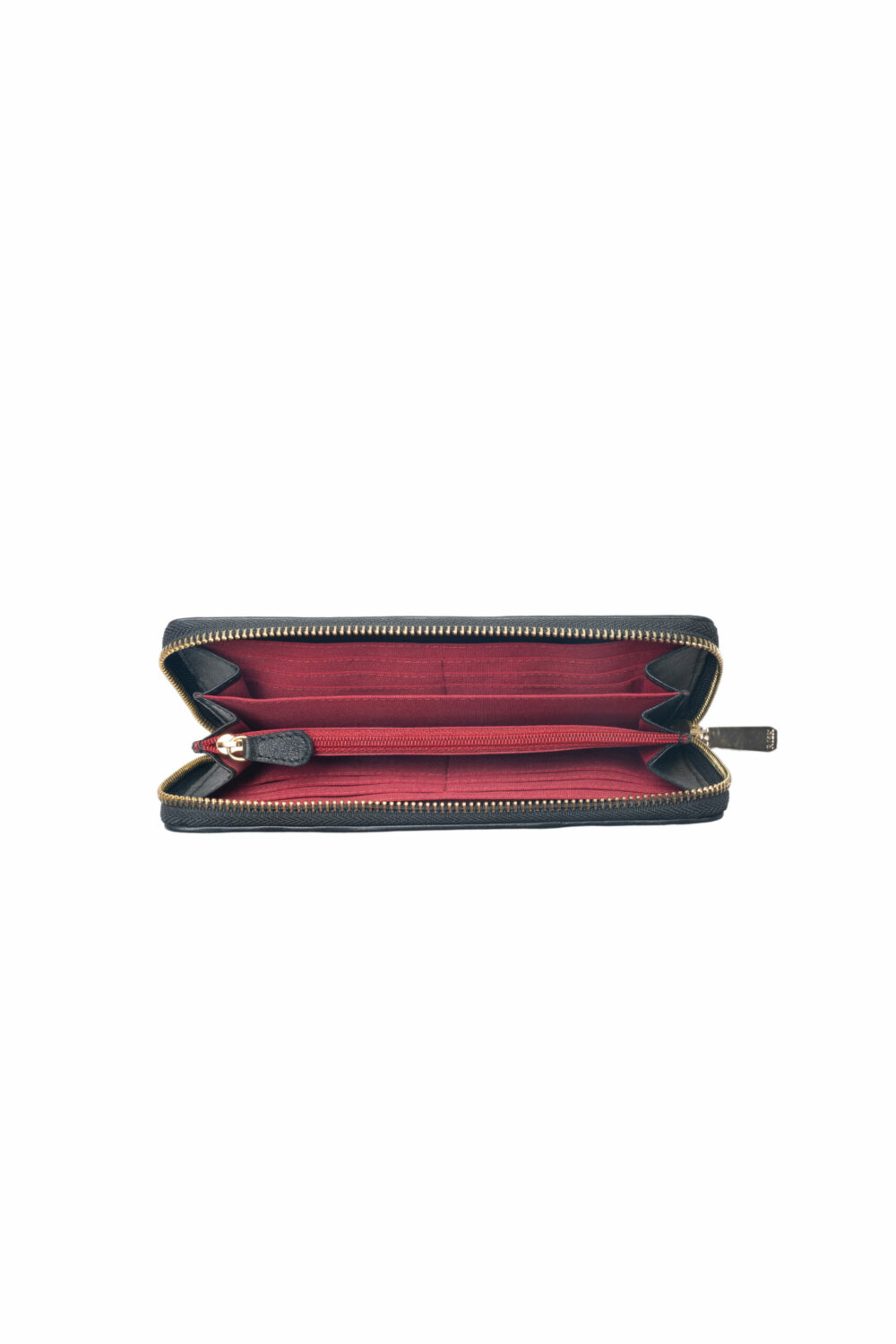 Black Pleated Zip Around Purse - Image 4