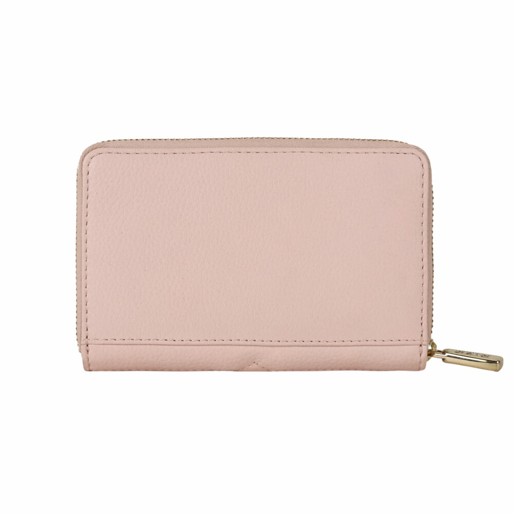 Pink Quilted Medium Zip Around Purse - Image 2
