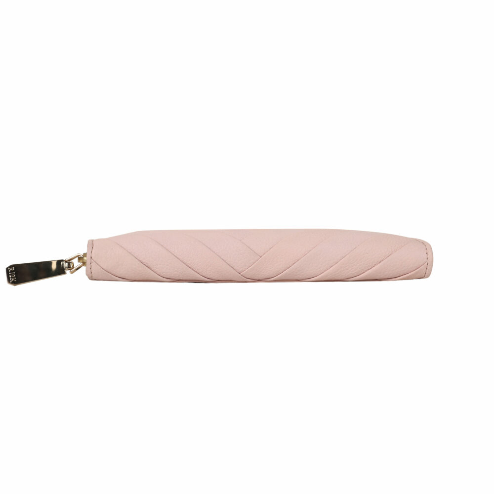 Pink Quilted Medium Zip Around Purse - Image 4