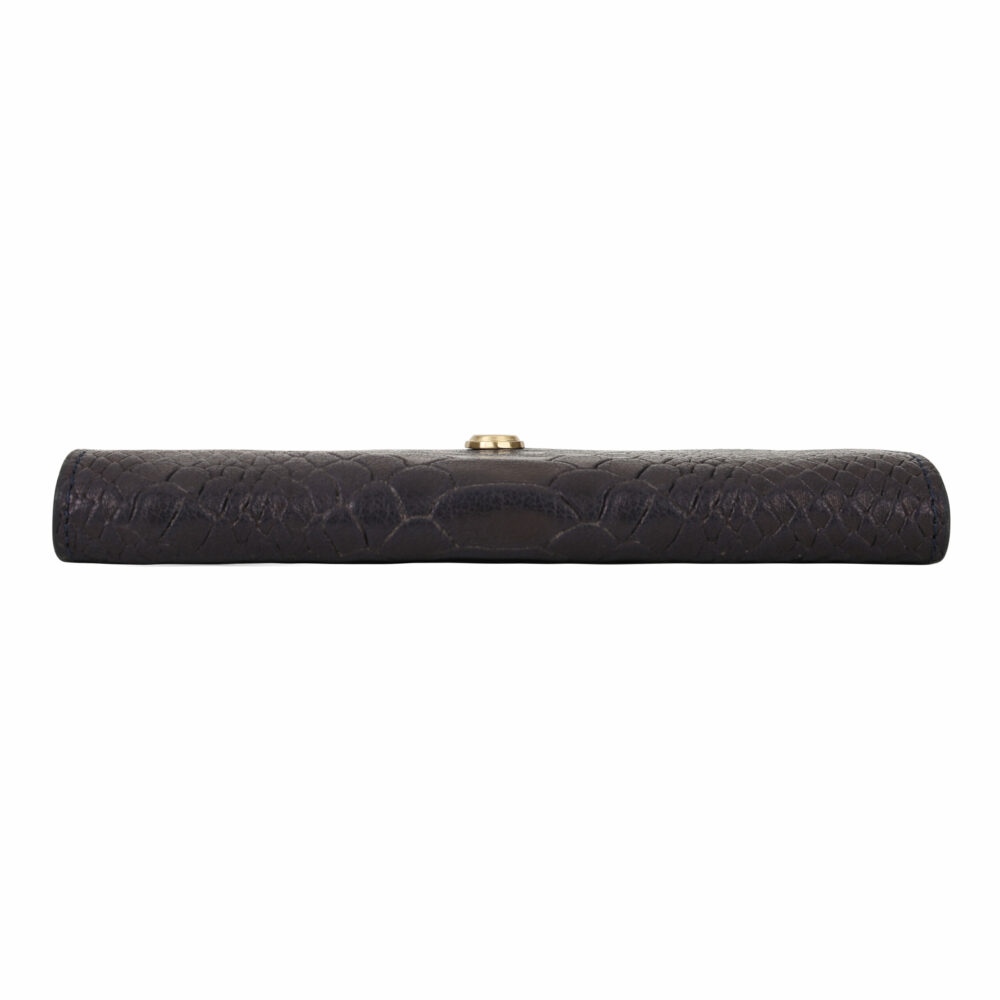 Sleek, Stylish Genuine Leather Navy Sun Glass Cover - Image 4