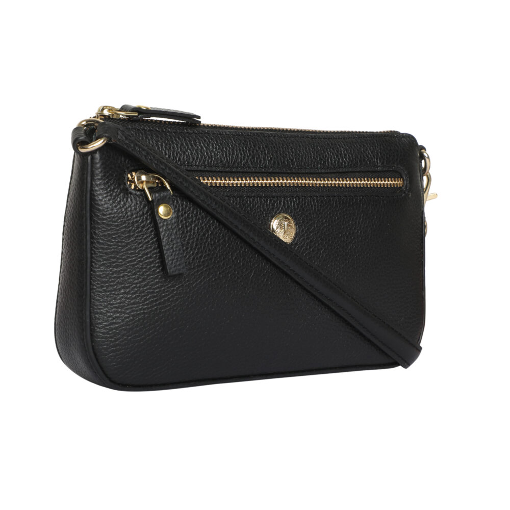 Classy Black Small party leather Sling Bag - Image 3