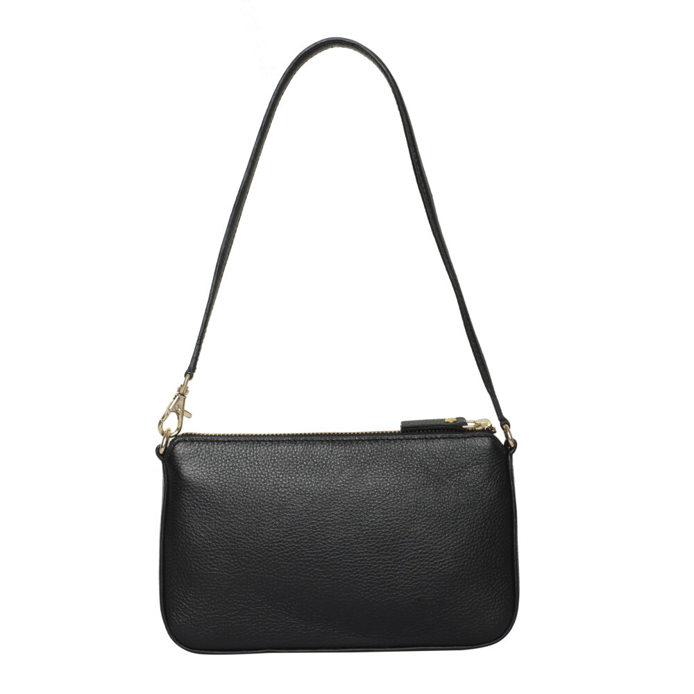 Classy Black Small party leather Sling Bag - Image 2