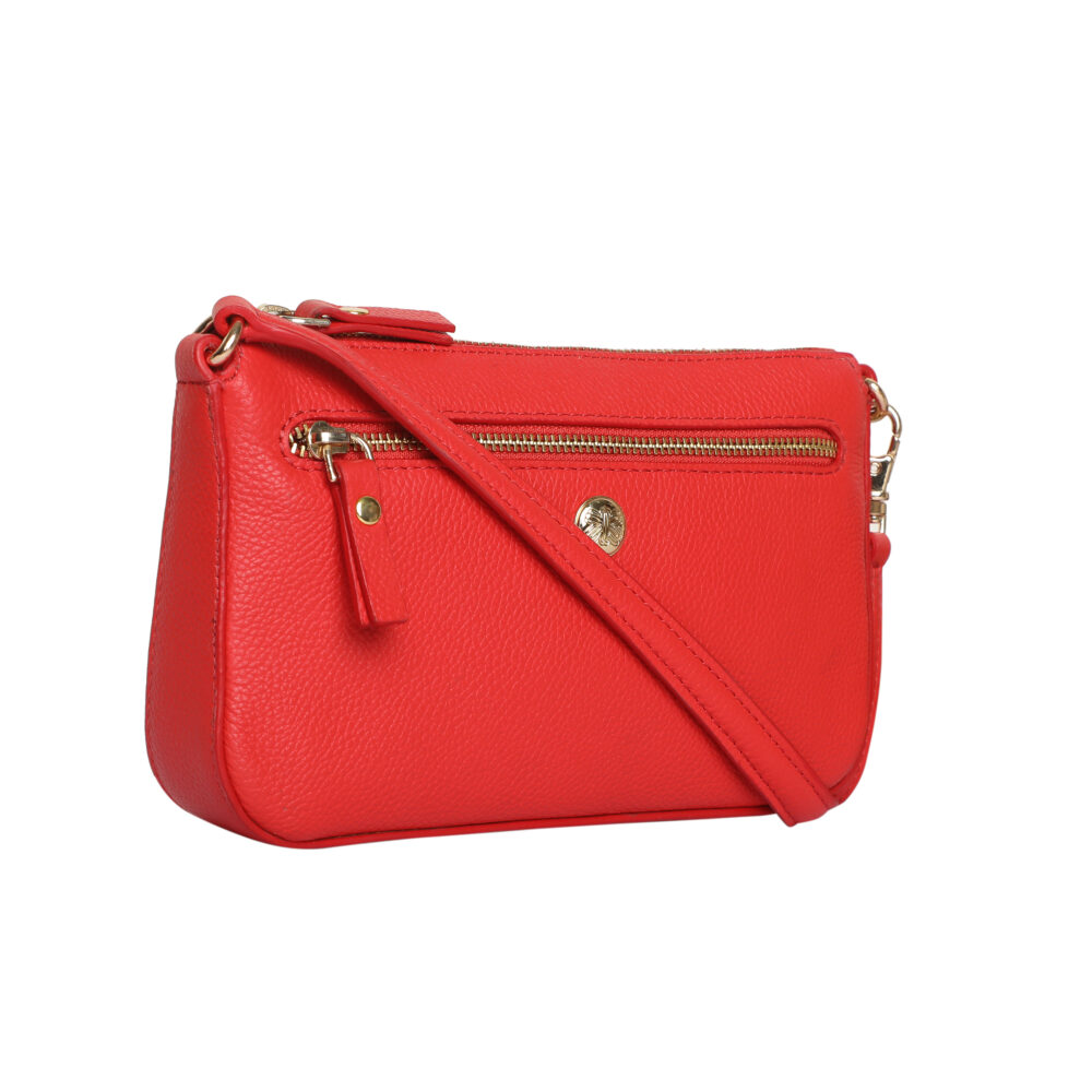 Classy Red Small party leather Sling Bag - Image 3